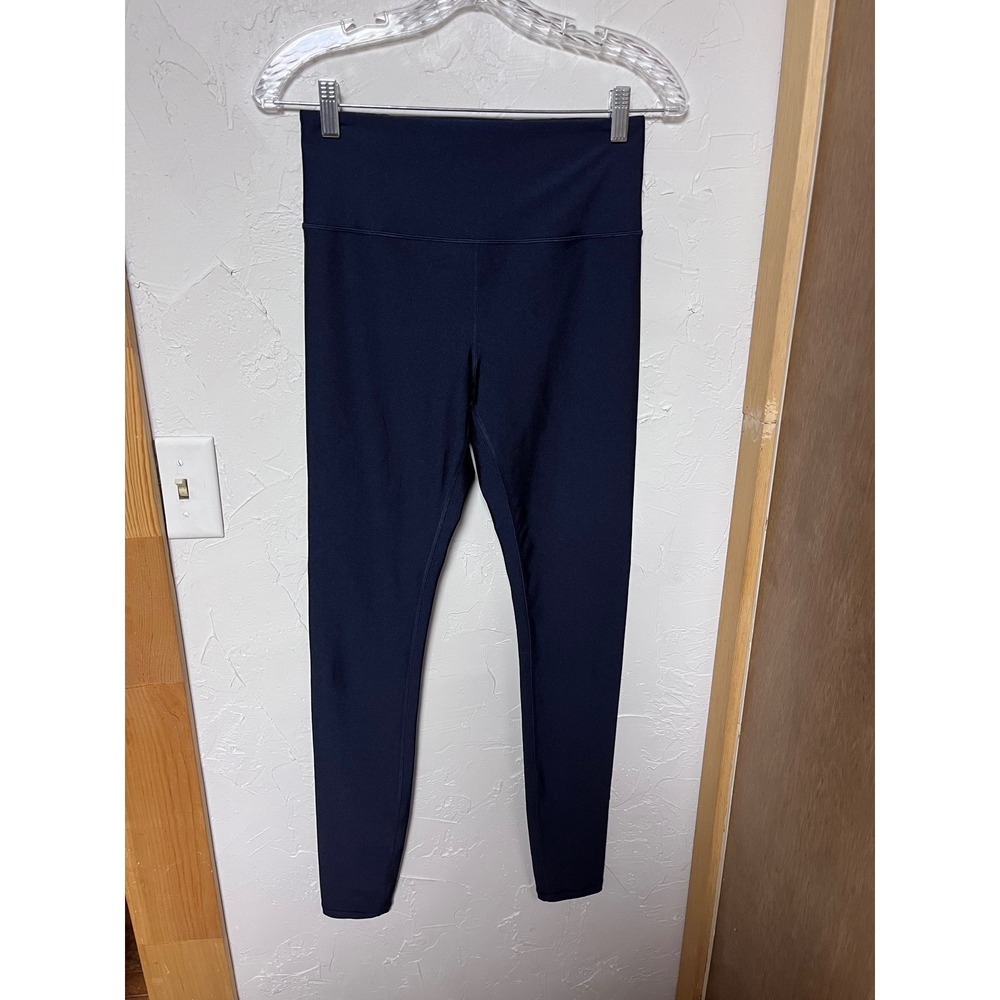 Athleta Elation Sheen Tight Legging Luster 7/8‎ Pockets Navy Blue Small Tall